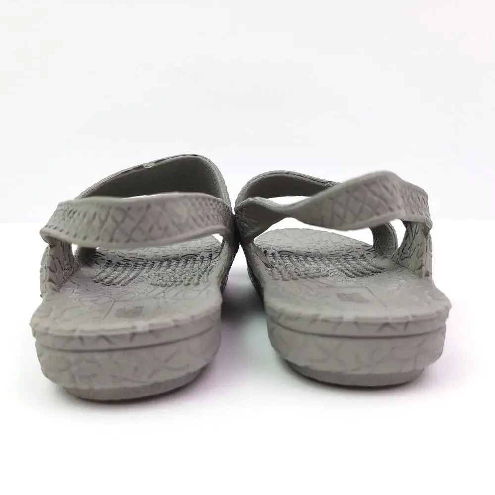 Hawaii J-Slips Silver Surf Toddler Kids Size 7 Silver Gray Jesus Sandals